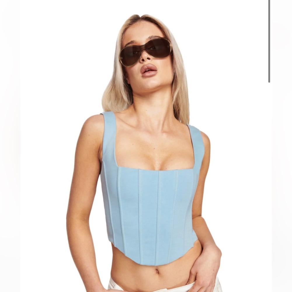 I.AM.GIA Baby Blue Corset Top | New